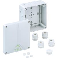 Nozarkārba Abox 100 bez klemmes 140x140x79mm, IP54/IP65, pelēka