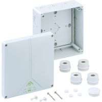 Nozarkārba Abox 160 bez klemmes 180x180x91mm IP54/IP65, pelēka