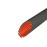 Gofrēta caurule, D16mm, 100m, pelēka, 750N, (halogēnbrīva) EVOEL FM-0H-SMART (palete=2400)