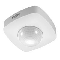 Klātbūtnes sensors, virsapmetuma, 360 grādi, 20m diametrs, IP65, balts